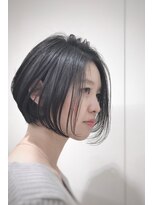 モリオフロムロンドン 大宮店(morio from London)&nbsp;大人かわいい小顔ショートボブ♪ダークグレーカラー