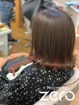 ヘアメイクゼロ 坂戸駅前店(hairmake zero) インナー　チェリーレッド