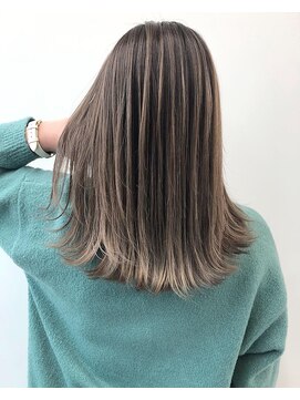 アライブ キチジョウジ(ALIVE Kichijoji) ALIVE吉祥寺 バレイヤージュアッシュブラウンベージュ外ハネボブ