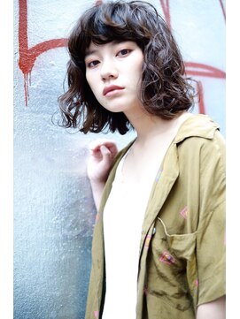 リアン(Lien) Lien☆デザインカラー×アッシュブラウン×外ハネボブ