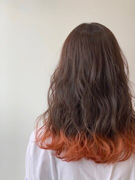 ジーナ 新宿(Zina) オレンジ裾カラー