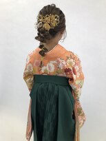 カイノ 金剛店(KAINO) 【KAINO金剛】振袖 袴 紐ヘアアレンジドライフラワー編み下ろし