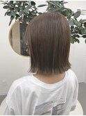 【link】オリーブベージュ/ミニボブ/外ハネ　＊堀場＊