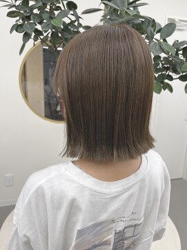 リンクバイアーバン(link by urban.) 【link】オリーブベージュ/ミニボブ/外ハネ *堀場*