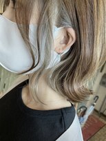 ジョイン ラックスビー 京都店(JOYN LUXBE)&nbsp;インナーカラー◎ホワイトオリーブ　by中山惠介