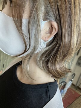 ジョイン ラックスビー 京都店(JOYN LUXBE) インナーカラー◎ホワイトオリーブ by中山惠介