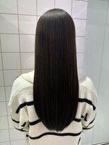 ロンドルーチェ 心斎橋(Lond luce)&nbsp;ダークアッシュ/ミディアムレイヤーカット［髪質改善/縮毛矯正］