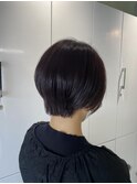長めハンサムショート☆メンズライク☆グレージュアッシュ