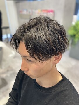イメージア 綱島店(IMAGE A) センター分け×ゆるツイスト@30代40代50代60代