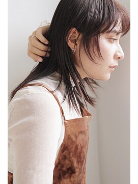 チェレ ロッソ 金剛店(Chere rosso) レイヤーロング/ウルフレイヤー/ネイビーブラック