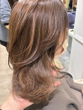 アッシュ 久我山店(Ash) ハイライト×ミルクティーベージュ