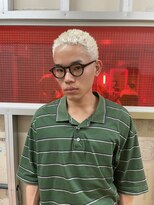 メリケンバーバーショップ トーキョー(MERICAN BARBERSHOP TYO)&nbsp;ハイライト/マッシュパーマ/ウルフ/アッシュブラック【嶋壽】193