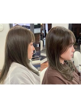 BLANCO独自の技術"フレームライトカット"は結んでも下ろしても可愛い＊伸びた後まで扱いやすいスタイルを◎