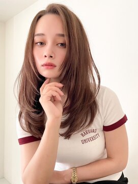 リル バイ ジルブラン(Lil by JIL BLAN) 前髪 こなれミディ イメチェン ウェーブパーマ 韓国マッシュ