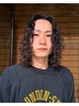 ナループロアオハナ(Nalu pu loa ohana) ロン毛パーマスパイラルパーマハードパーマメンズパーマ