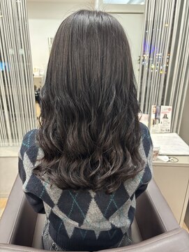 ジエクト ヴィシア(The Ect VIXIA) デジタルパーマ　コテ巻き　韓国風パーマ　チャコールグレー