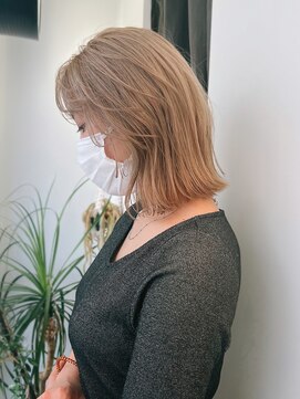 似合わせ/白髪ぼかし/インナーカラーに特化した髪質改善サロン 元住吉 武蔵小杉 透き通るミルクティーカラー