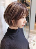お手入れ簡単♪耳掛け小顔ショート