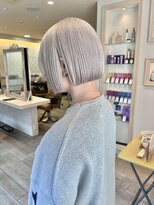 シエル バイ ケンジ 登戸 生田(CIEL by KENJE)&nbsp;ハイトーンボブ/ホワイトベージュ/ケアブリーチ/生田