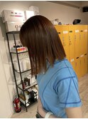 大人ショートボブ丸みショートカットマッシュショート前髪あり