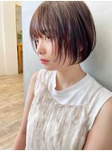 【レディース・大名】ツヤ感×まとまり◎ミニボブスタイル！