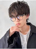 好感度◎スペインカールブルーブラックスパイキーショート