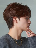 センターパート/ニュアンスパーマ/韓国/フェーザーパーマ/眉毛
