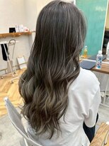 ロミー 本厚木(ROMMY.) 本厚木☆グラデーションカラー☆ロング韓国風巻きダークアッシュ