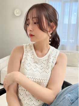 アミー 駒澤(Ammy komazawa)の写真/【駒沢公園徒歩3分】トレンドの韓国風ヘアに変身！顔周りカットが貴方にぴったりのスタイルを提供します♪
