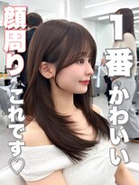 アマトウキョウ アユンチェ(AMA TOKYO×AYUNCHE) 前髪顔まわり韓国ヘアレイヤーカットサイドバンク2wayバンク韓国