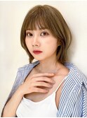 say.ボブミニボブくびれボブレイヤーボブハイライトダークレッド