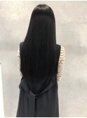 髪質改善ストレートダークアッシュ暗めカラー大人ナチュラル
