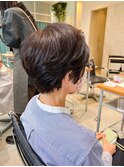 くせ毛大人ショート/松井山手美容室/枚方美容室/ショートヘア