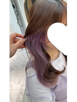 ロンドルピナス 小倉(Lond Lupinus)&nbsp;ミディアムヘア暗めカラー/デザインカラー/フェイスフレーミング