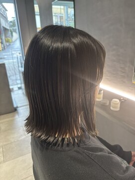 ザファーストラウンジ 練馬中村橋店(The 1st Lounge) グレージュ×ミディボブ