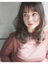 エインアンリー 明治神宮前(AIN.ANLY.) ☆くびれヘアプリコットオレンジハイライトカラーボブパーマ小顔