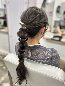 アールグランデ 静岡店(R GRANDE) 編みおろしヘアセット！