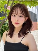 大人ボブ銀座レイヤーカット有楽町ミディアムボブベージュ