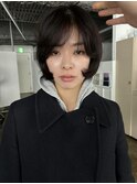 ショートボブパーマ　