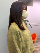 アトリエ タキ(atelier.taki)&nbsp;髪質改善 30代 ダークブラウン 顔周りカット 透明感カラー 艶髪