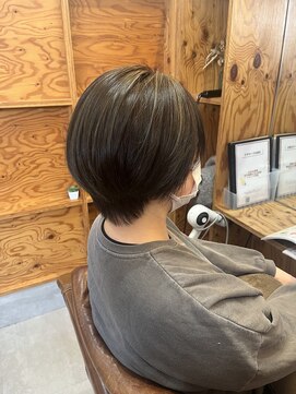 アドラーブル 長岡新保店(adorable) 20代30代大人可愛い小顔ショートハイライト