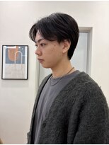 ハニー 町田(HONEY)&nbsp;センターパート/刈り上げなし/グレージュ