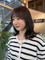 ジーナ 福岡藤崎(Zina) 顔まわりカット×ミディアムレイヤー