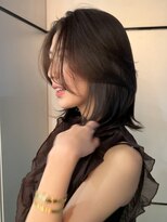 ロンド 銀座(Lond)&nbsp;☆春日☆縮毛矯正ミルクブラウンダウンバングダークパープル7