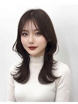 アトラスサロン 札幌大通り(Atras.salon)&nbsp;暗髪の髪質改善くびれレイヤーミディアム