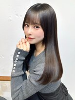 ロア 中目黒(loa)&nbsp;レイヤーカット/顔周りカット/ぱっつん前髪/縮毛矯正