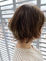 ジーナ 池袋(Zina)&nbsp;【Zina】イメチェン毛先パーマ耳かけ×フォギーベージュ