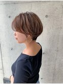 【石田勇士郎】アッシュブラウン毛先パーマネオウルフショート