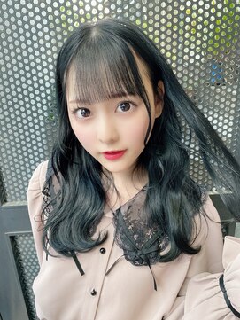 サロンドミルク 原宿(salon de MiLK) 【salon de MiLK 原宿】透明感あふれるイルミナプルシャンブルー