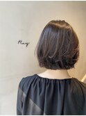 軽やかプツッとボブ